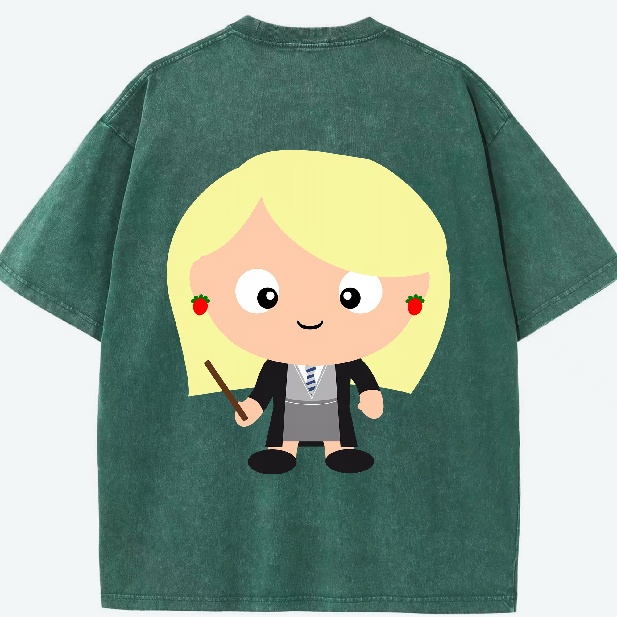 （画像用） Harry Potter ハリー・ポッターシリーズ 綿100% ヴィンテージ風 半袖Tシャツ（背面プリント）